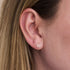 Rosewater | .925 Sterling Silver | Mini Firefly Glass Stud Earrings